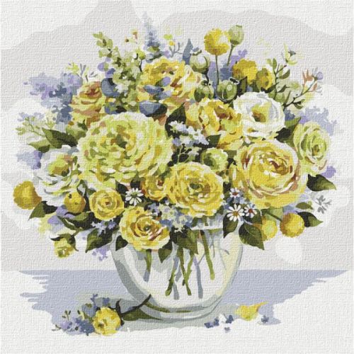 Картина за номерами "Жовте щастя" ★★★★  мініатюра фото 1