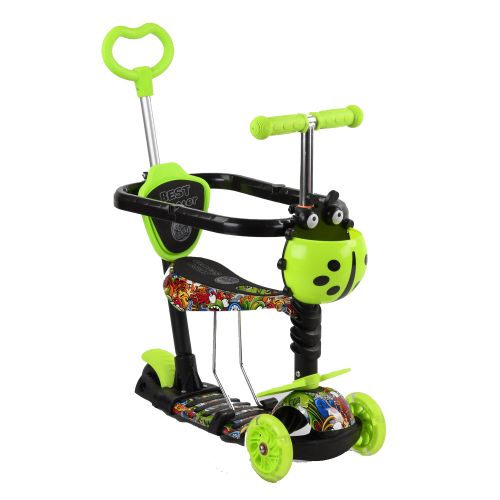 Детский самокат с ручкой "Best Scooter" картинка Детский самокат с ручкой "Best Scooter" фото