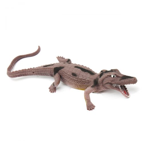 Іграшка-тягучка "Крокодил", коричнева фото