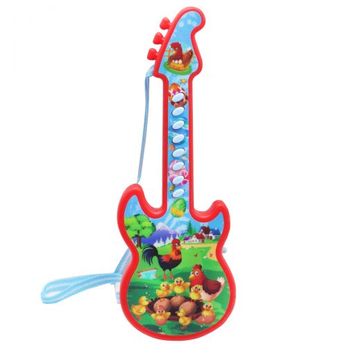 Музыкальная игрушка "Гитара", красная фото