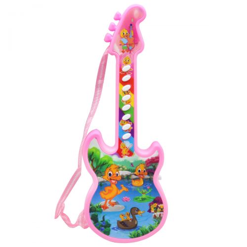 Музыкальная игрушка "Гитара", розовая фото
