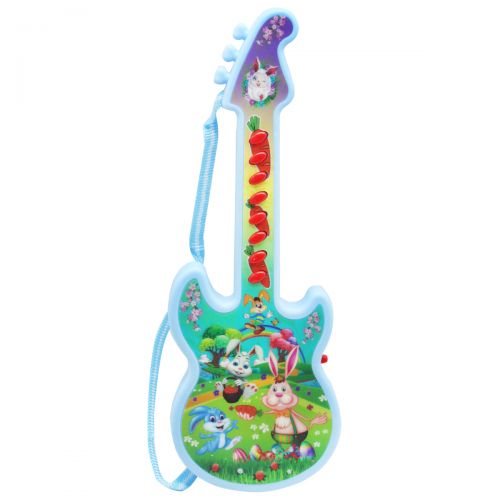 Музыкальная игрушка "Гитара", голубая фото