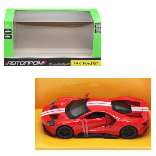Машина Автопром "Ford GT", червоний  мініатюра фото 1