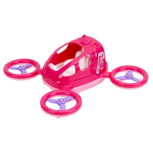 Пластикова машинка "Квадрокоптер", рожевий фото