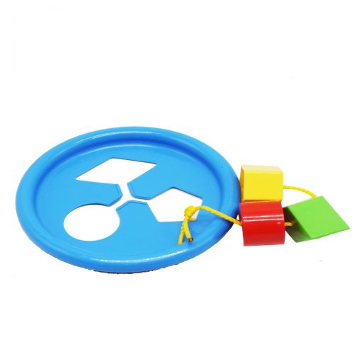 Іграшка розвиваюча "Логічне кільце" 5 ел, (синя) фото