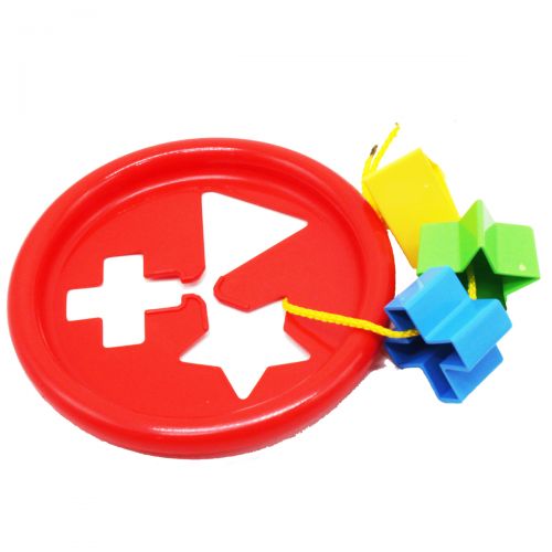Іграшка розвиваюча "Логічне кільце" 5 ел, (червона) фото