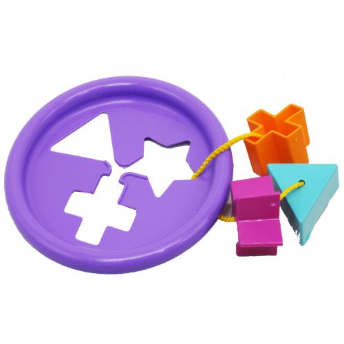 Іграшка розвиваюча "Логічне кільце" 5 ел, (фіолетова) фото