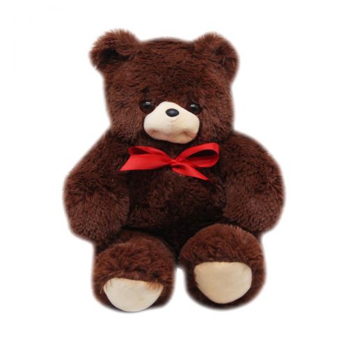 Мягкий плюшевый медведь Boxi Арни 64 см, темно-коричневый фото