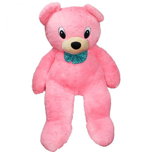 Большой плюшевый медведь "Арни", 160 см, розовый фото