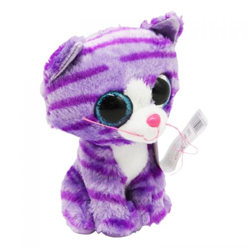 Мягкая игрушка Глазастик "Котик" фиолетовый фото