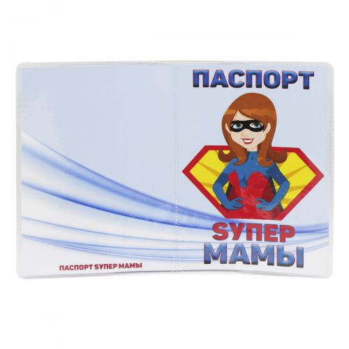 Обложка на паспорт "Супермама" фото