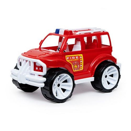 Уцінка.   [328] Іграшка дитяча "Позашляховик  класичний малий арт. 328  пожежна Бамсик - ззаду відломана пожежна драбина фото