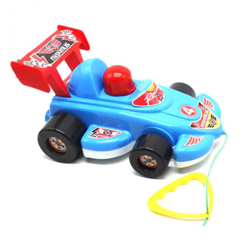 Машинка для перегонів "Бустер", синя фото