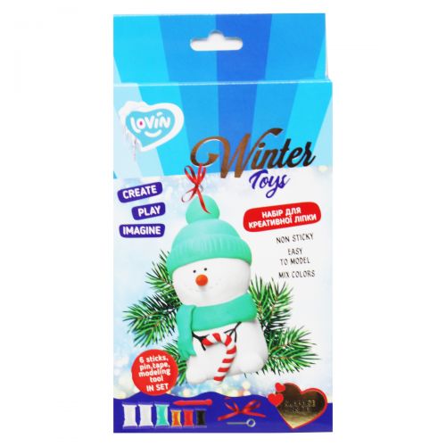 Набор для креативной лепки "Winter Toys" Снеговичек картинка Набор для креативной лепки "Winter Toys" Снеговичек фото