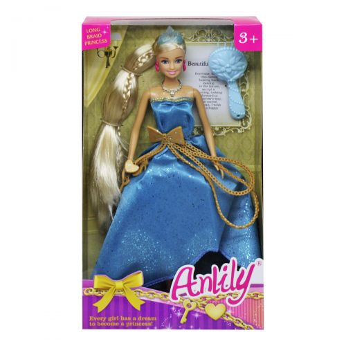 Лялька "Anlily" у блакитному платті фото