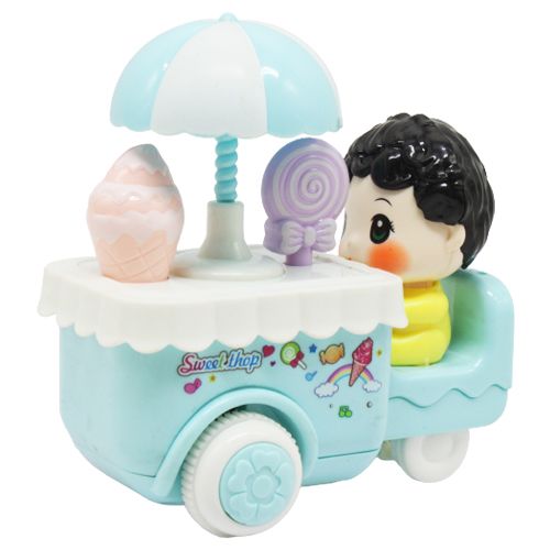 Інерційна іграшка "Візок з морозивом", блакитний фото