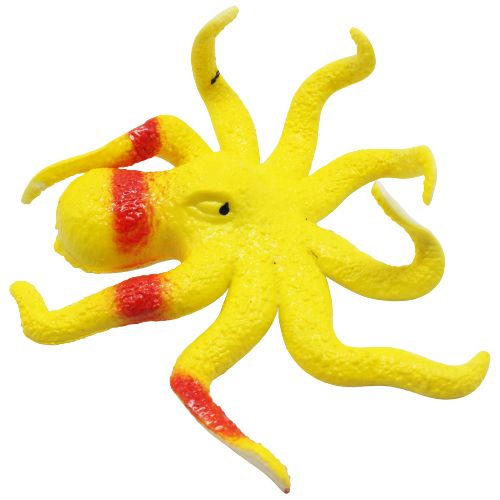 Резиновый осьминог, желтый фото
