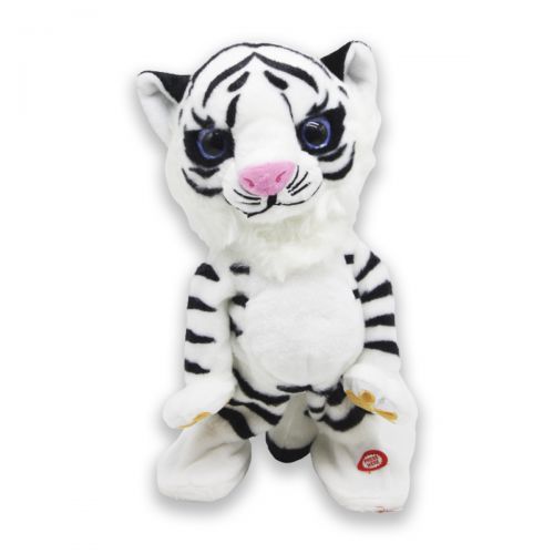 М'яка інтерактивна іграшка "Тигр", білий фото
