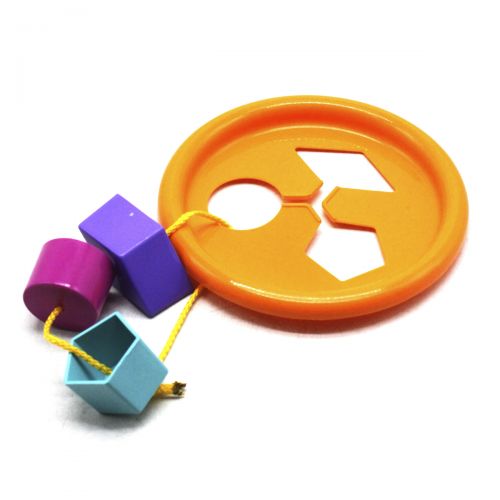 Іграшка розвиваюча "Логічне кільце" 5 ел, (помаранчева) фото