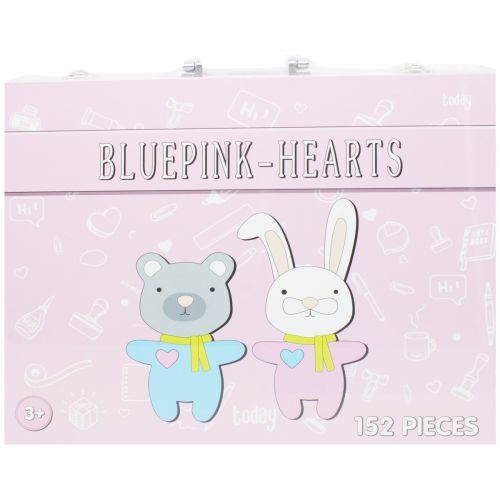 Набор для рисования "Bluepink hearts", розовый фото