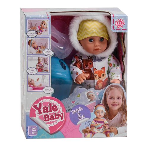 Пупс "Yale baby" у куртці  мініатюра фото 1