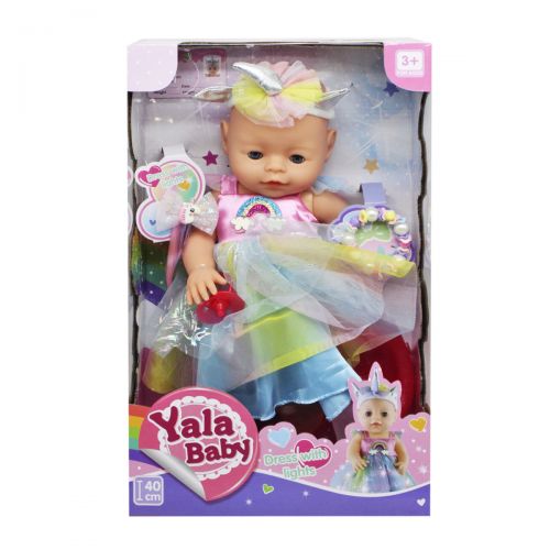 Пупс "Yala Baby" в разноцветном платье фото