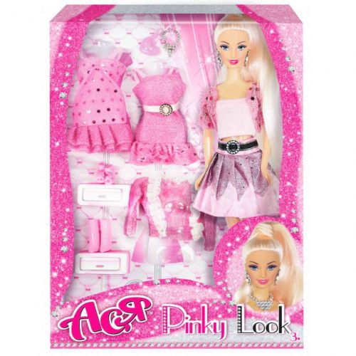 [35080] Лялька Ася "Рожевий стиль", 28 см, блондинка, варіант 1 фото