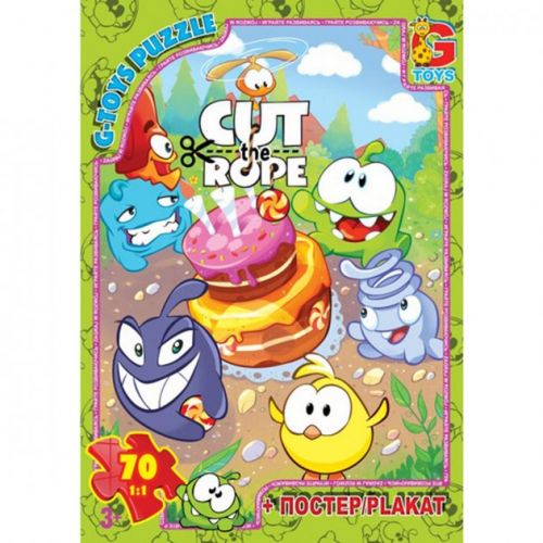 Пазлы "Cut the Rope", 70 элементов фото