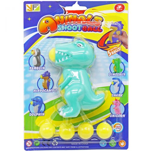 Іграшка "Динозавр" із кульками (бірюзовий) фото
