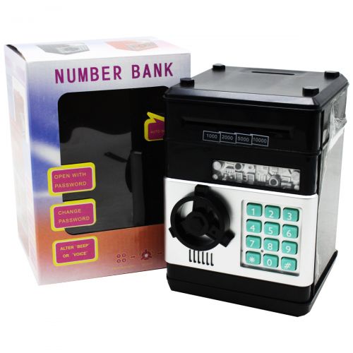 Сейф-копилка с кодовым замком "Number Bank" фото