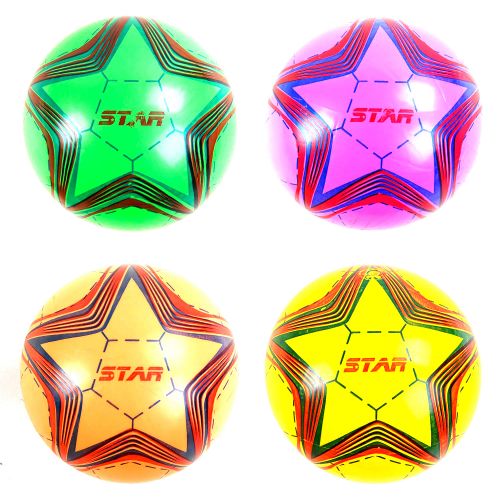 Мяч резиновый "Star" 23 см, 5 штук фото
