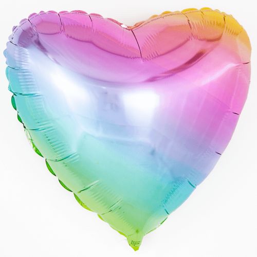 Кулька фольгована "Омбре серце" фото