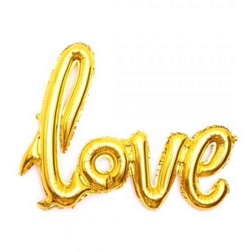 Надпись "LOVE", золотая фото