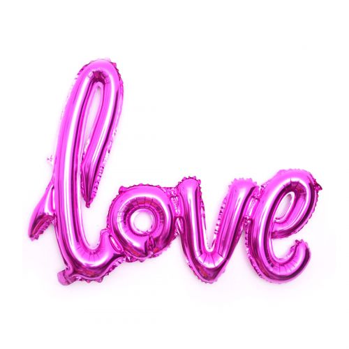 Надпись "LOVE", пурпурная фото