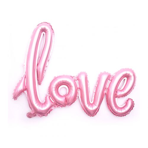Напис "LOVE", рожевий фото