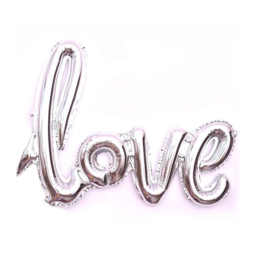 Напис "LOVE", срібний фото