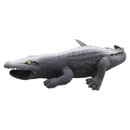 Игрушка-тянучка "Крокодил", серый фото