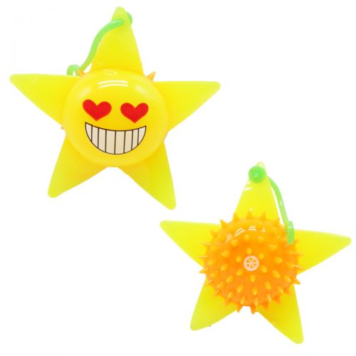 Игрушка пищалка "Звезда", желтая фото