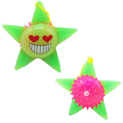 Игрушка пищалка "Звезда", зеленая фото