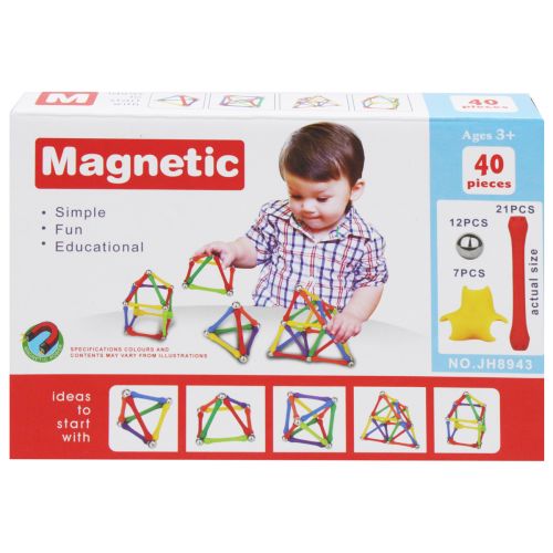 Магнитный конструктор "Magnetic", 40 элементов фото
