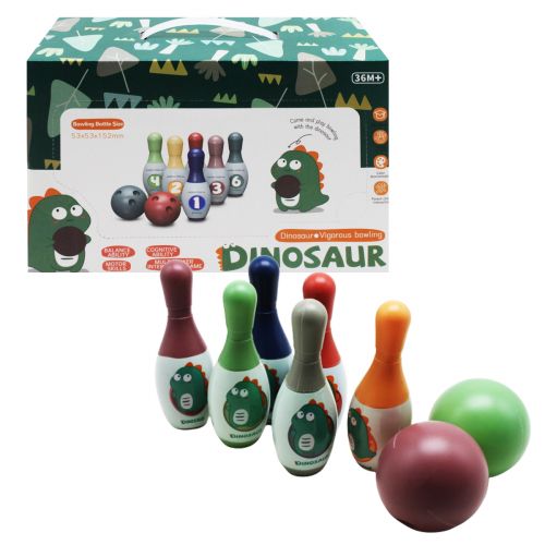 Набір для боулінгу "Динозаврики" фото