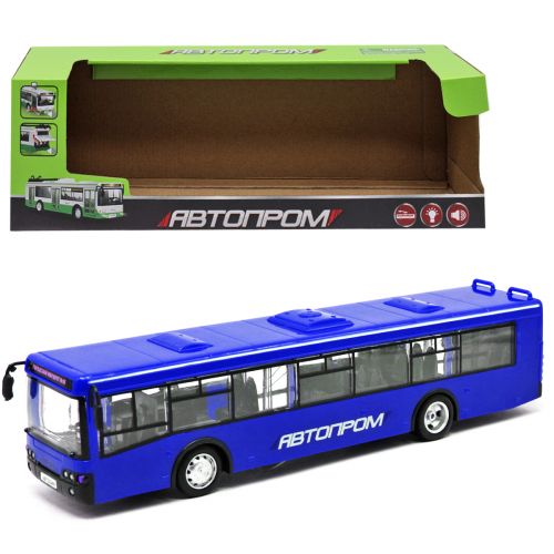 Автобус "Автопром", синій фото