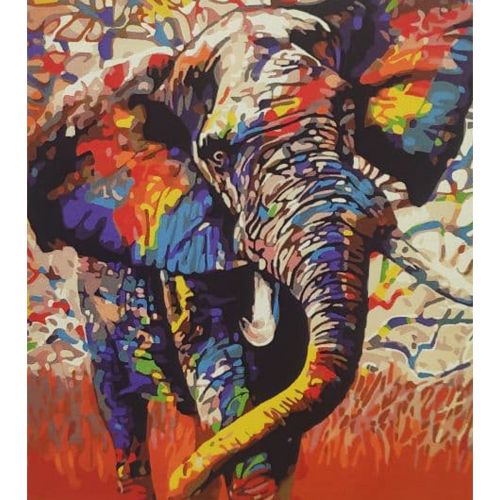 Картина за номерами "Африканський слон" ★★★★ фото