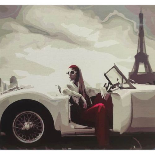 Картина за номерами "Чорно-білий шик Парижу" ★★★ фото