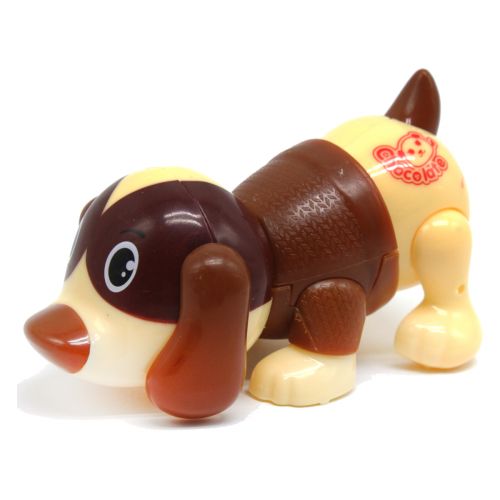Заводная игрушка "Собачка", коричневая фото