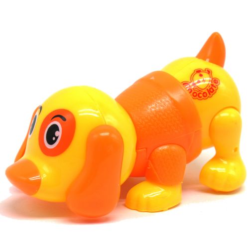 Заводная игрушка "Собачка", оранжевая фото