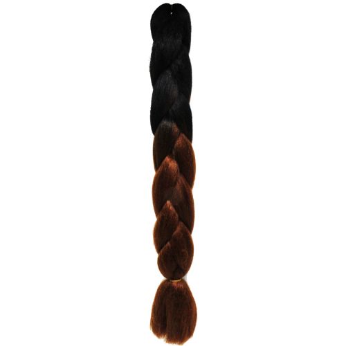 Канекалон "Омбре" 60 см, черно-коричневый фото