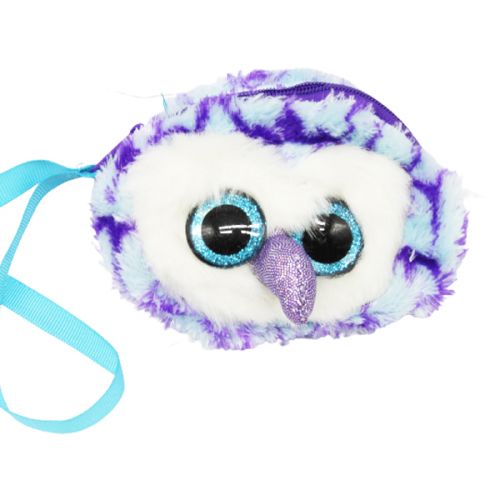 М'яка іграшка-гаманець "Глазастик: Сова" (блакитний) фото