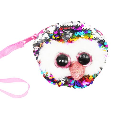 М'яка іграшка-гаманець "Глазастик: Сова" (з паєтками) фото