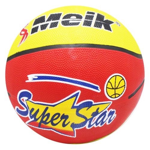 Баскетбольний м'яч "Meik №7" (жовто-червоний) фото